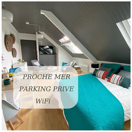 Agreable Cocon Sous Les Toits - Parking - Wifi Appartement Pleneuf-Val-Andre Buitenkant foto