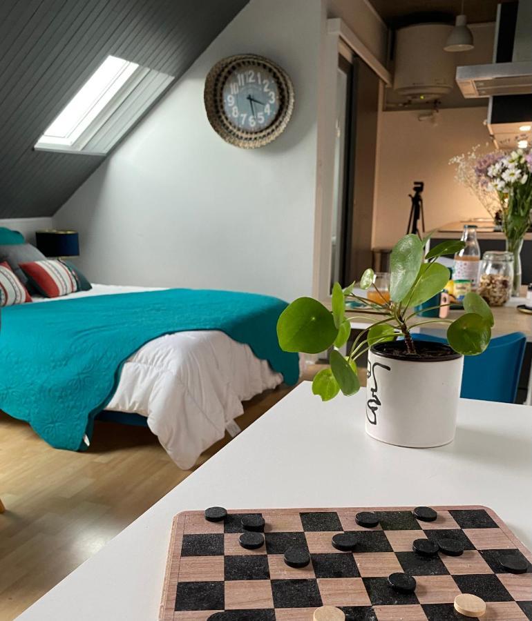 Agreable Cocon Sous Les Toits - Parking - Wifi Appartement Pleneuf-Val-Andre Buitenkant foto